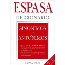 DICCIONARIO ESPASA SINONIMOS Y ANTONIMOS