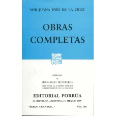 OBRAS COMPLETAS SOR JUANA INES NUM. 100