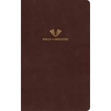 BIBLIA DEL MINISTRO RV 1960 CAOBA VINO